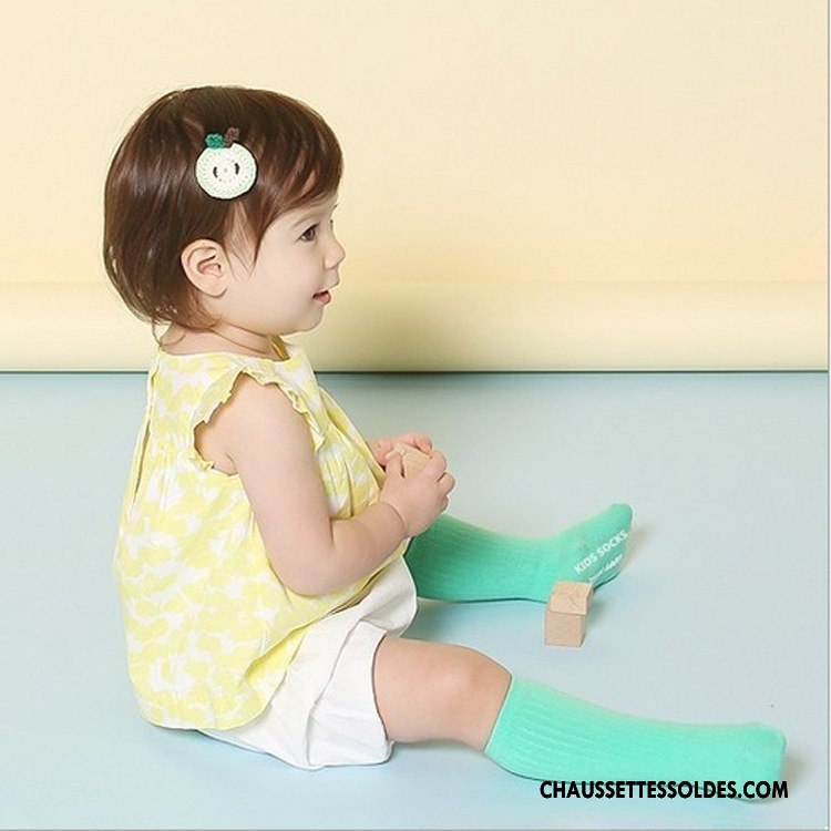 Chaussettes Mi Hautes Fille Dessin Animé Milieu 100% Coton Bébé Enfant Hiver Blanc