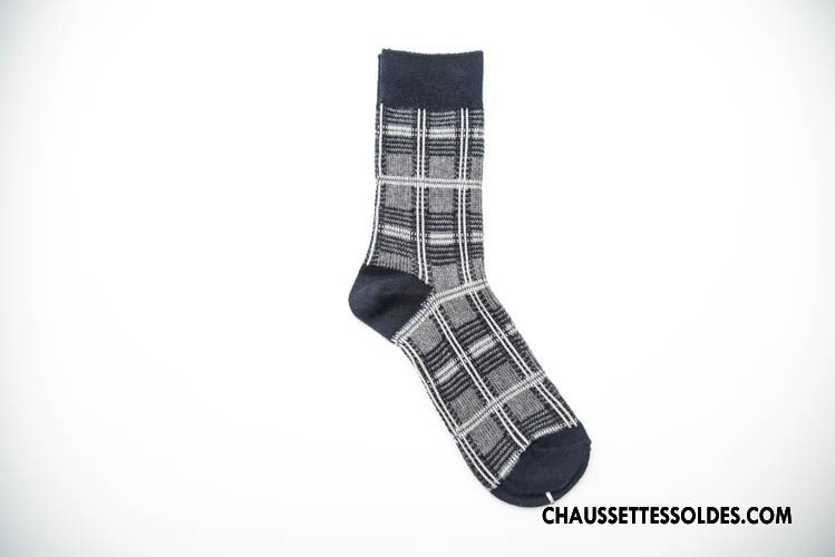 Chaussettes Mi Hautes Homme Rétro À La Mode Kaki Style National Nouvelles Arrivées 100% Coton