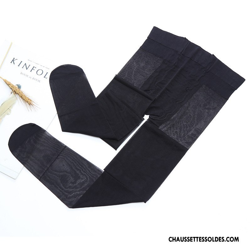 Bas Bas De Soie Femme Printemps Collant Panty Dame Leggings Style Chaud Reversible Noir