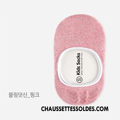 Chaussette Basse Fille 100% Coton Invisible Petit Chaussette De Noël Enfant Chaussette Basse Coupée Rose Or