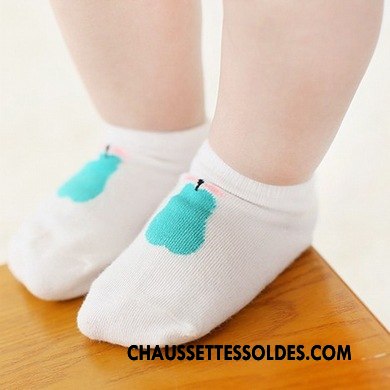 Chaussettes Courtes Fille Créatif Coton Chaussette Basse Coupée Enfant Le Nouveau Bébé Blanc