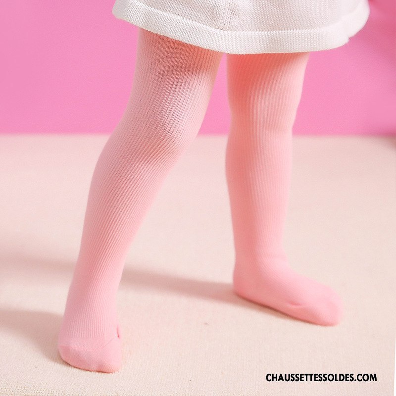 Collant Fille 100% Coton Enfant Chaussette Collant Panty Bébé Guêtres Leggings Rose