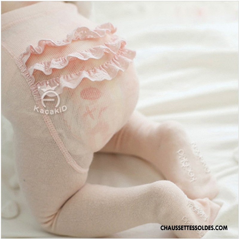 Collant Fille Bébé Dentelle Princesse Collant Panty Guêtres Leggings L'automne Rose