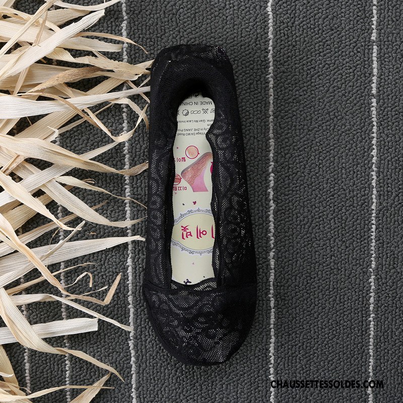Bas Bas De Soie Femme Absorber La Sueur Antidérapant Été Printemps Silicone Chaussette Rose