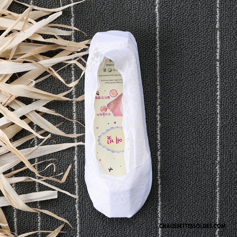 Bas Bas De Soie Femme Absorber La Sueur Antidérapant Été Printemps Silicone Chaussette Rose