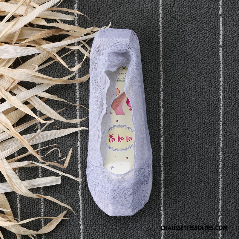 Bas Bas De Soie Femme Absorber La Sueur Antidérapant Été Printemps Silicone Chaussette Rose