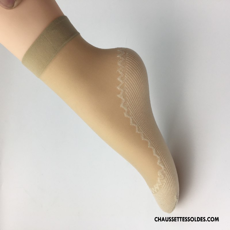Bas Bas De Soie Femme Absorber La Sueur Chaussette De Noël Velours Très Mince Courte Printemps