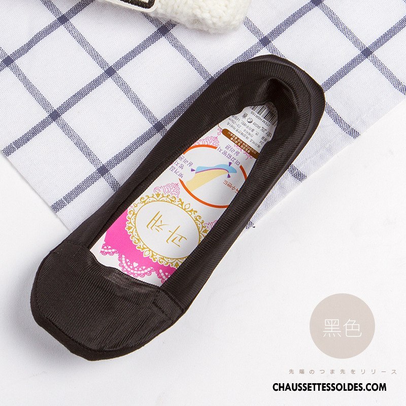 Bas Bas De Soie Femme Antidérapant Chaussette Dentelle Silicone Tous Les Assortis Soie De Glace Gris Clair