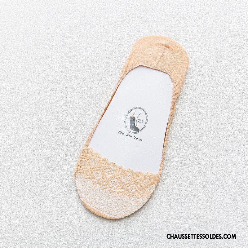Bas Bas De Soie Femme Antidérapant Chaussette Doux Le Nouveau Silicone Chaussette Basse Coupée Noir Clair