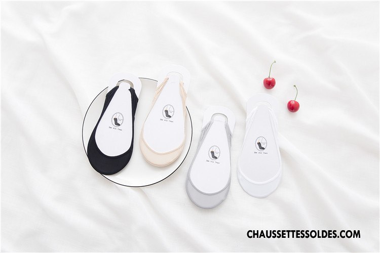 Bas Bas De Soie Femme Bretelle Printemps Invisible Été Chaussette Antidérapant
