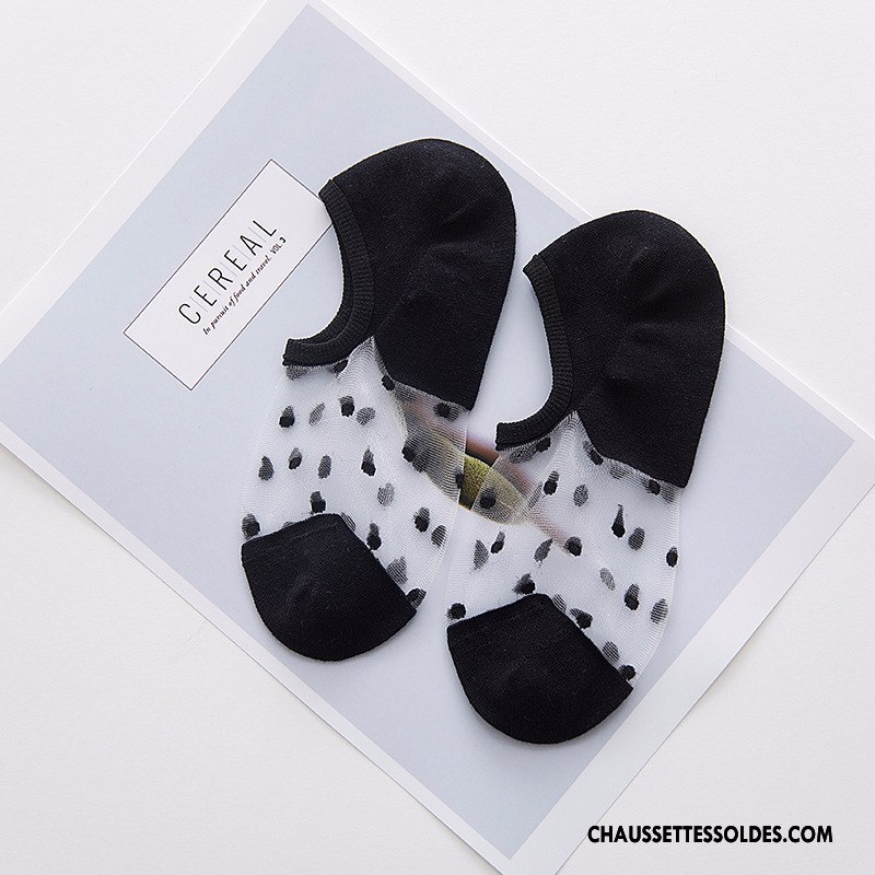 Bas Bas De Soie Femme Chaussette Basse Coupée Invisible Le Nouveau Couleur De Chair Antidérapant Dame Clair
