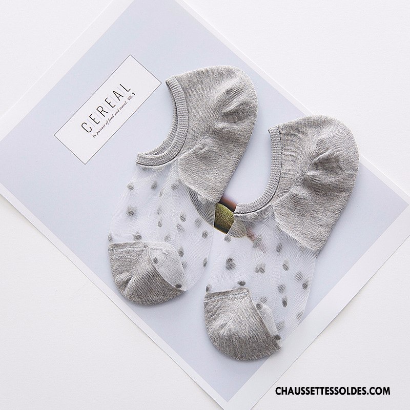 Bas Bas De Soie Femme Chaussette Basse Coupée Invisible Le Nouveau Couleur De Chair Antidérapant Dame Clair