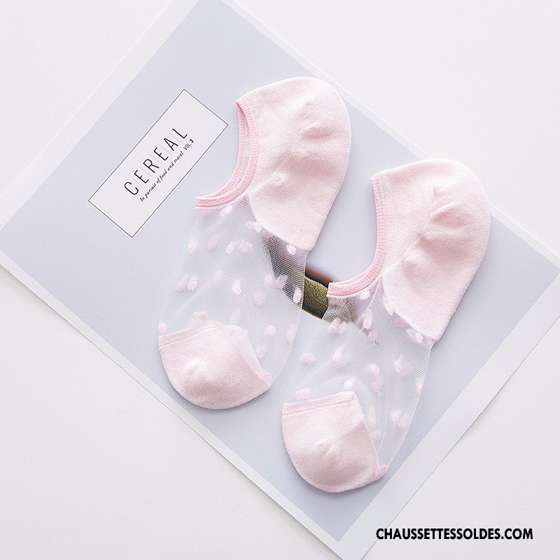 Bas Bas De Soie Femme Chaussette Basse Coupée Invisible Le Nouveau Couleur De Chair Antidérapant Dame Clair