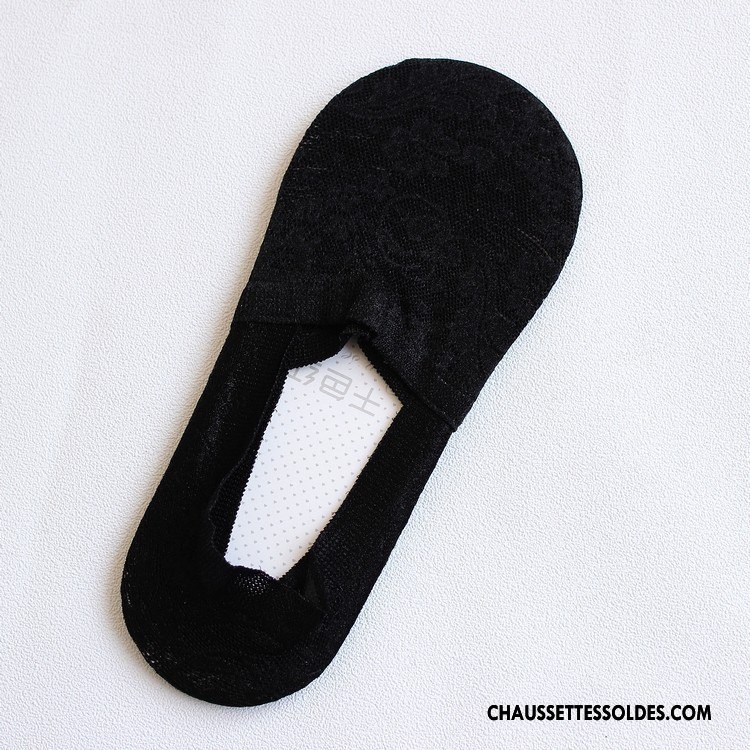 Bas Bas De Soie Femme Chaussette Basse Coupée Légère Été Printemps Bambou Fibre Foncé