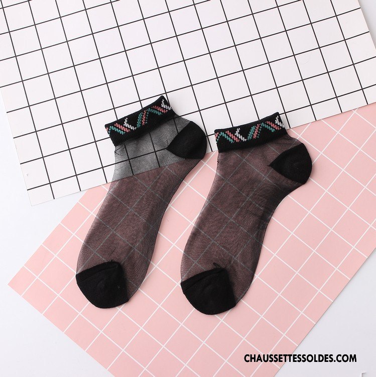 Bas Bas De Soie Femme Chaussette Chaussette Basse Coupée Le Nouveau Gris