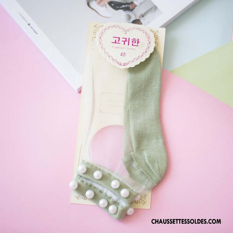 Bas Bas De Soie Femme Chaussette Chaussette De Noël Dame Nouvelles Arrivées Perle Chaussette Courte Jaune