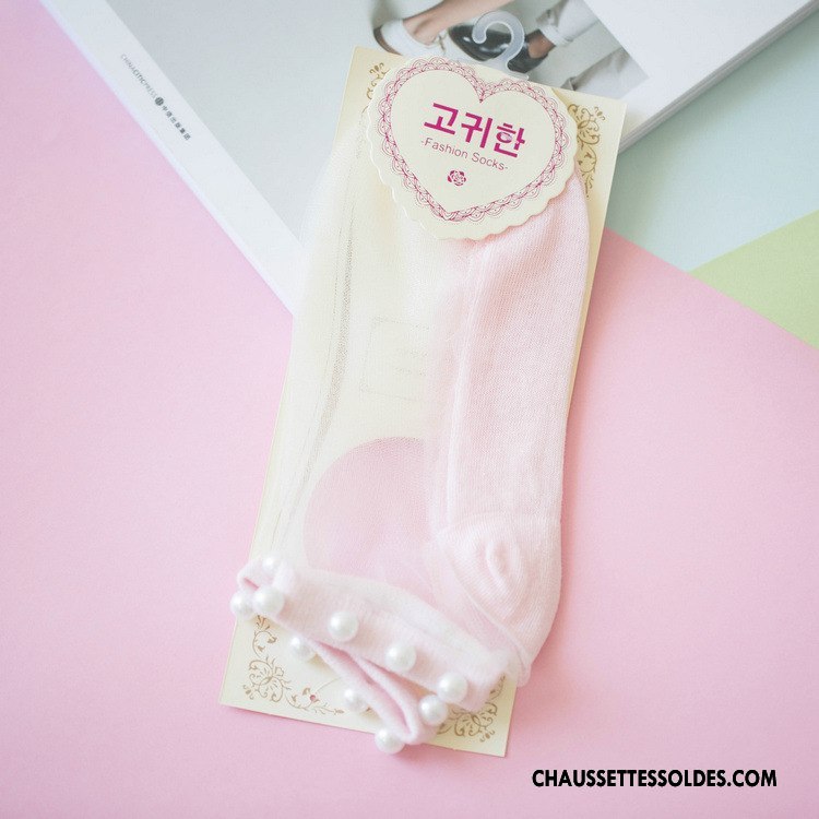 Bas Bas De Soie Femme Chaussette Chaussette De Noël Dame Nouvelles Arrivées Perle Chaussette Courte Jaune