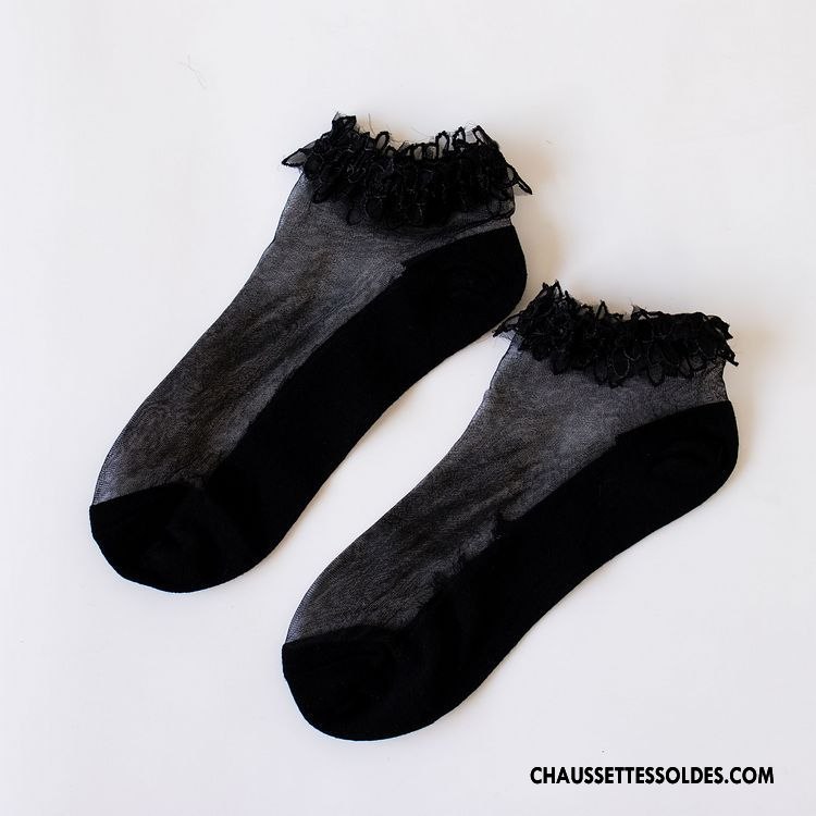 Bas Bas De Soie Femme Chaussette Chaussette De Noël Transparent Gros L'automne Printemps Blanc