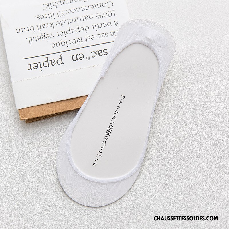 Bas Bas De Soie Femme Chaussette Courte Invisible Ultra Basse Silicone Légère Noir Clair