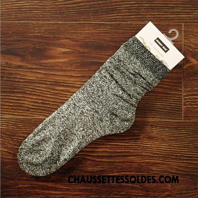 Bas Bas De Soie Femme Chaussette Courte Tendance Été Dame Hautes Mince Or Argent