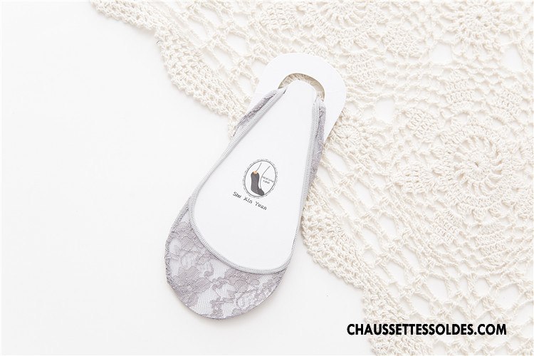 Bas Bas De Soie Femme Chaussette Dame Antidérapant Printemps Silicone Invisible