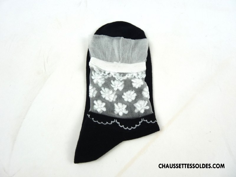 Bas Bas De Soie Femme Chaussette Dame Transparent Chaussettes En Coton Confortable Mode Vert