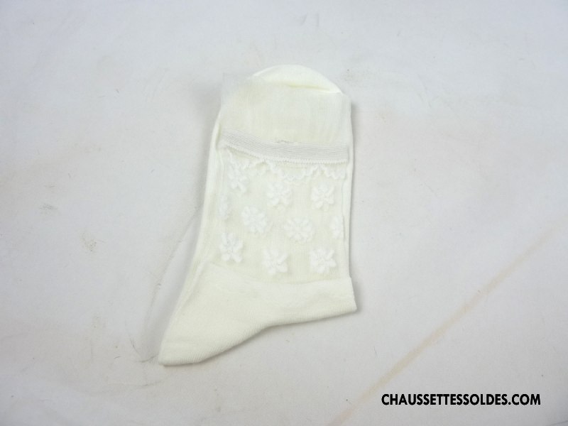 Bas Bas De Soie Femme Chaussette Dame Transparent Chaussettes En Coton Confortable Mode Vert