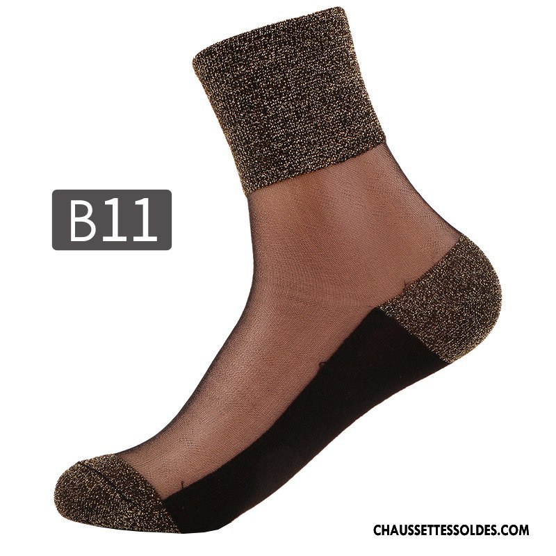 Bas Bas De Soie Femme Chaussette De Noël Mode Légère Rétro Été Le Nouveau Bleu