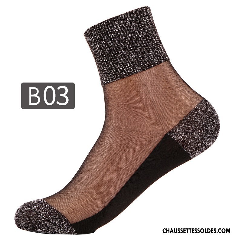 Bas Bas De Soie Femme Chaussette De Noël Mode Légère Rétro Été Le Nouveau Bleu