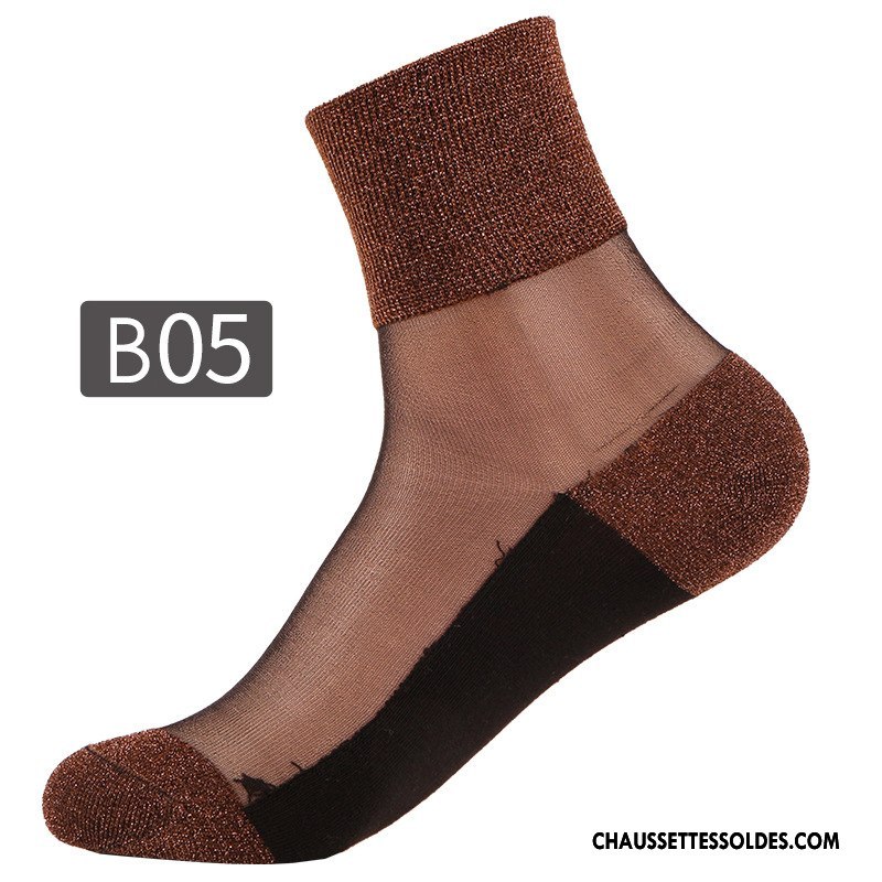 Bas Bas De Soie Femme Chaussette De Noël Mode Légère Rétro Été Le Nouveau Bleu