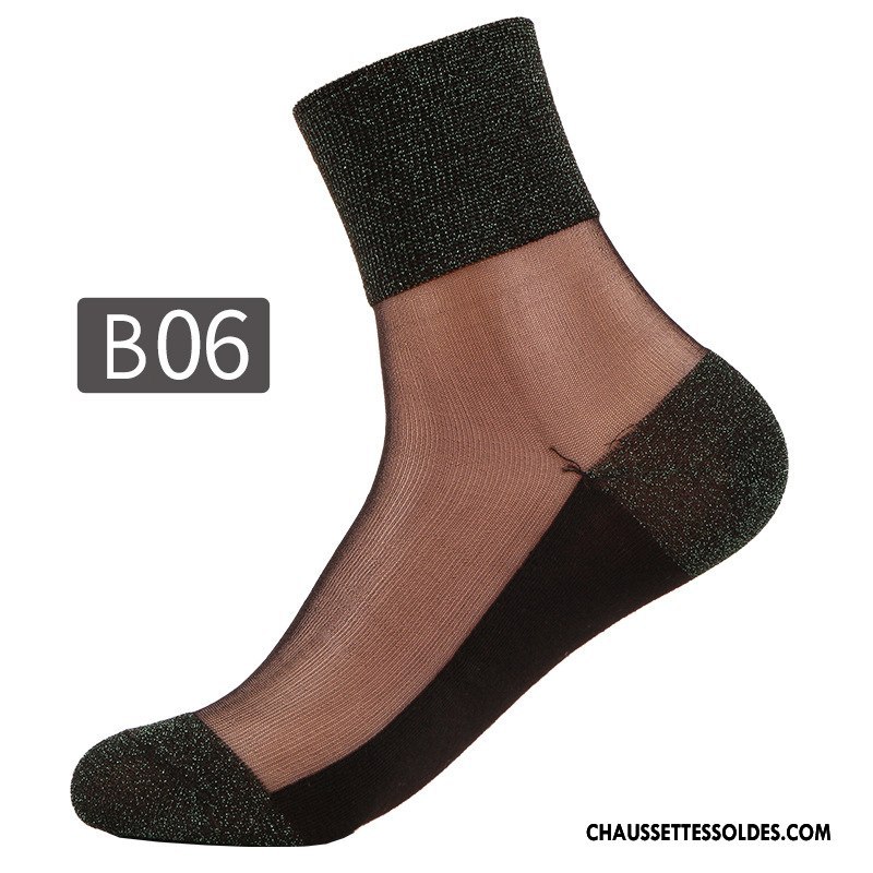 Bas Bas De Soie Femme Chaussette De Noël Mode Légère Rétro Été Le Nouveau Bleu