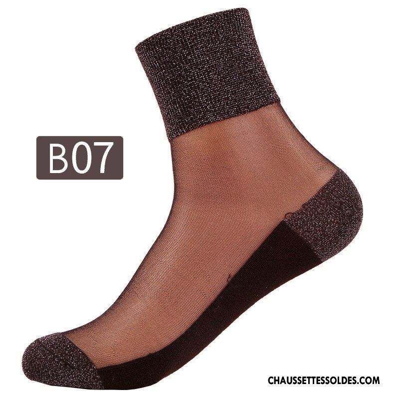 Bas Bas De Soie Femme Chaussette De Noël Mode Légère Rétro Été Le Nouveau Bleu