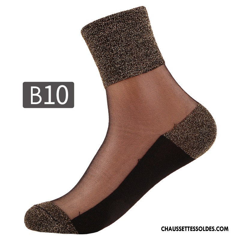 Bas Bas De Soie Femme Chaussette De Noël Mode Légère Rétro Été Le Nouveau Bleu