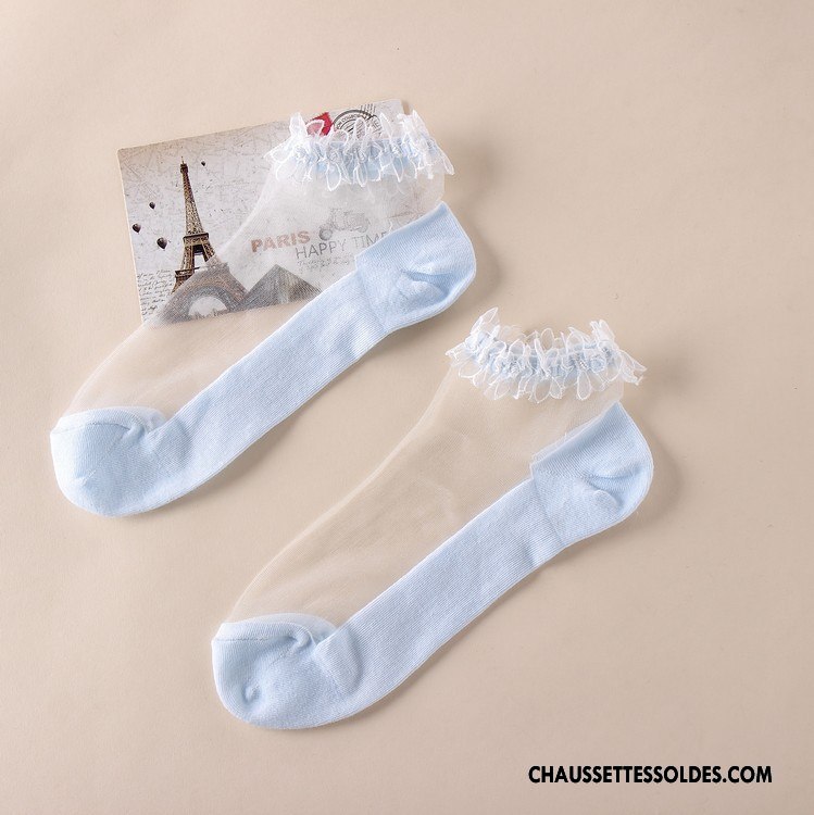 Bas Bas De Soie Femme Chaussette De Noël Printemps L'automne Cristal Gros Été Blanc