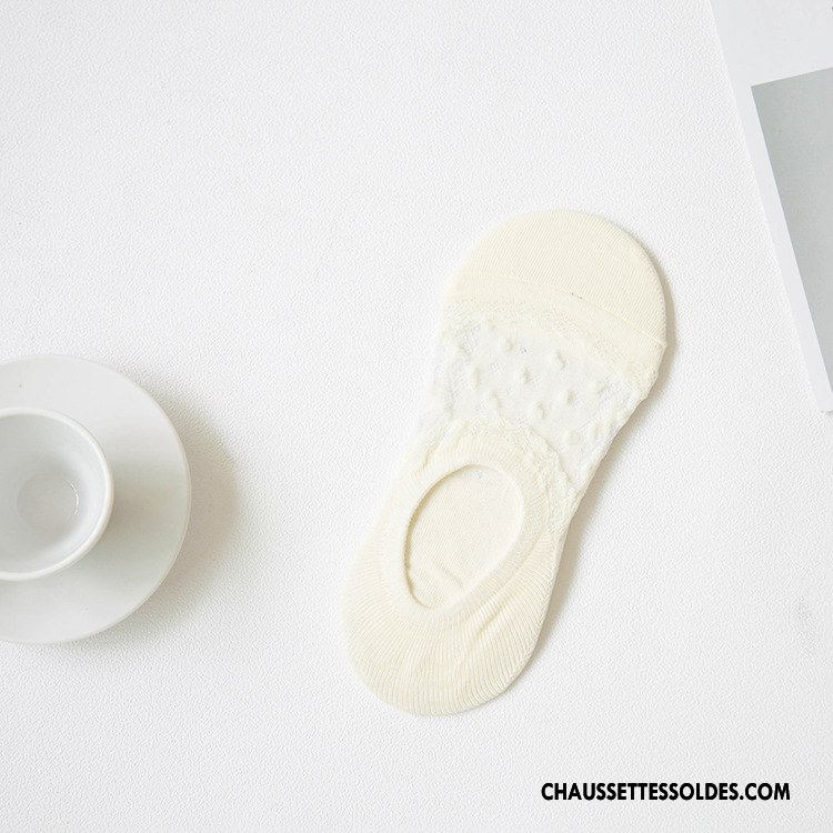 Bas Bas De Soie Femme Chaussette Invisible Chaussettes En Coton 100% Coton Respirant Été Rose
