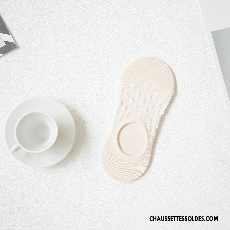 Bas Bas De Soie Femme Chaussette Invisible Chaussettes En Coton 100% Coton Respirant Été Rose