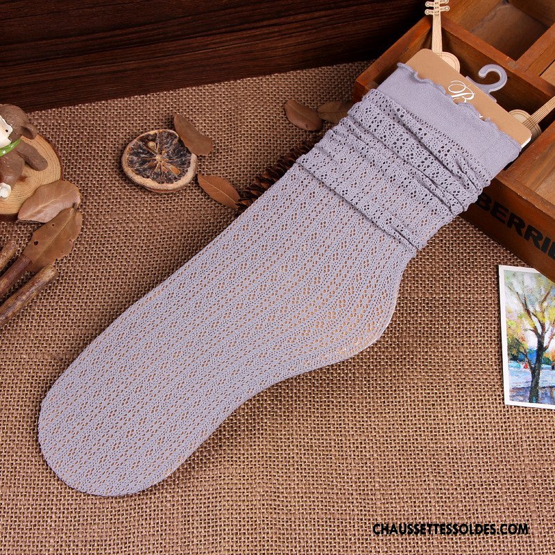 Bas Bas De Soie Femme Chaussette Milieu Pas De Traces Été Beaucoup Mode Vert