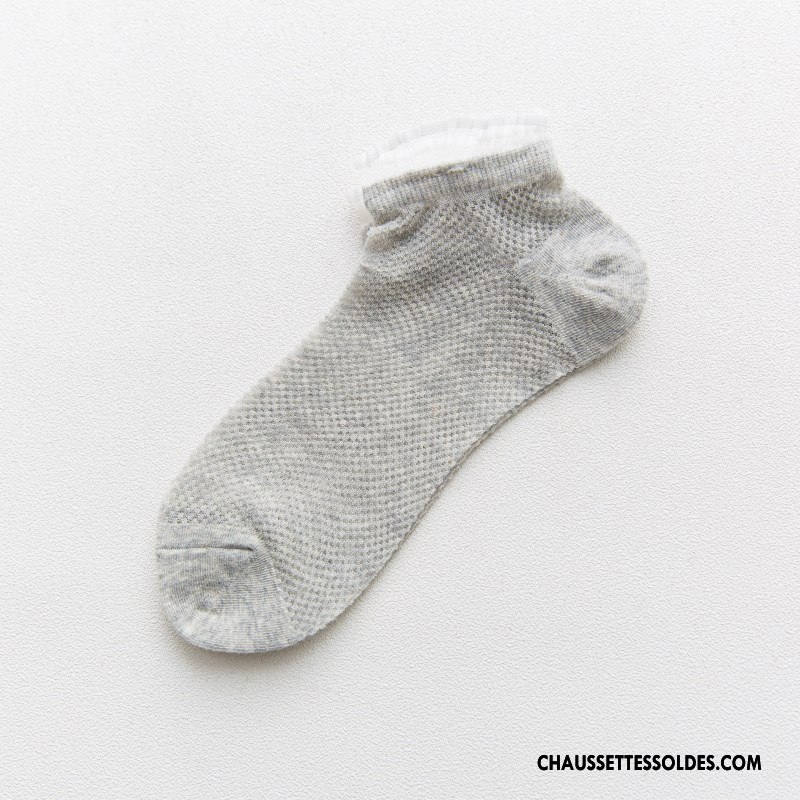 Bas Bas De Soie Femme Chaussette Printemps Chaussette Basse Coupée Nouvelles Arrivées Frais Courte Rose
