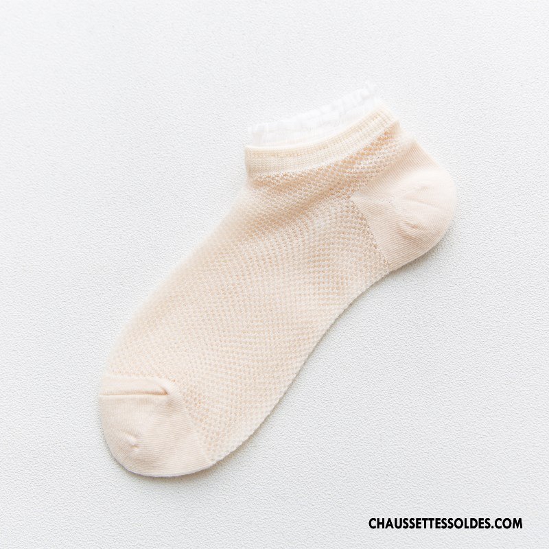 Bas Bas De Soie Femme Chaussette Printemps Chaussette Basse Coupée Nouvelles Arrivées Frais Courte Rose
