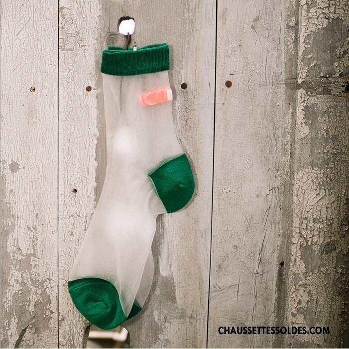 Bas Bas De Soie Femme Chaussette Style Chaud Légère Chaussette De Noël Invisible Cristal Blanc