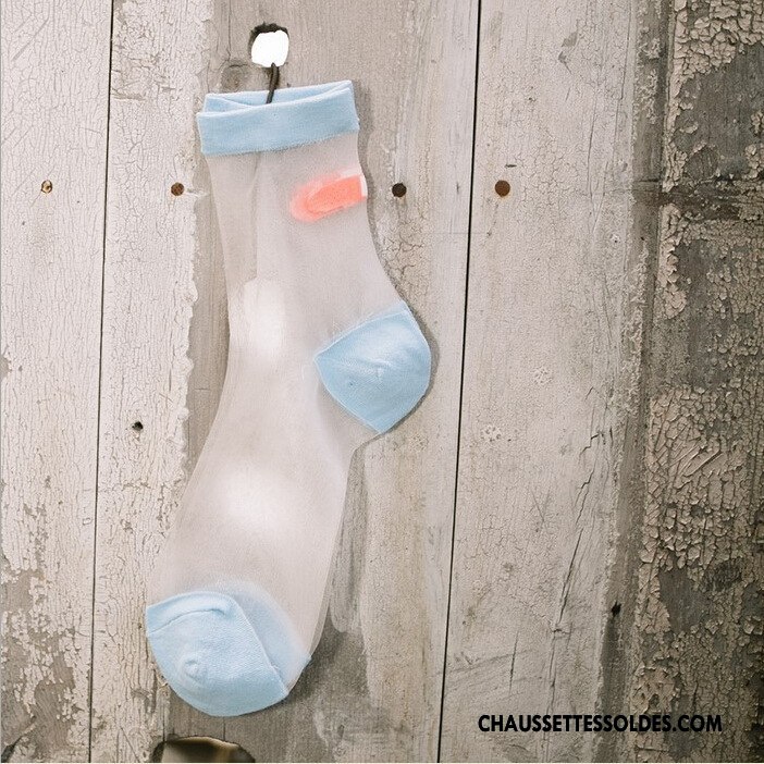 Bas Bas De Soie Femme Chaussette Style Chaud Légère Chaussette De Noël Invisible Cristal Blanc