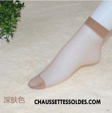 Bas Bas De Soie Femme Courte Invisible Chaussette Chaussette De Noël Très Mince Cristal Bleu