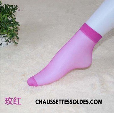 Bas Bas De Soie Femme Courte Invisible Chaussette Chaussette De Noël Très Mince Cristal Bleu
