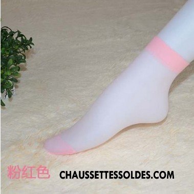 Bas Bas De Soie Femme Courte Invisible Chaussette Chaussette De Noël Très Mince Cristal Bleu