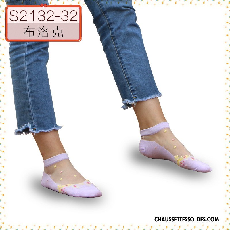 Bas Bas De Soie Femme Cristal Anti-off Chaussette Chaussette De Noël Dame Respirant Noir