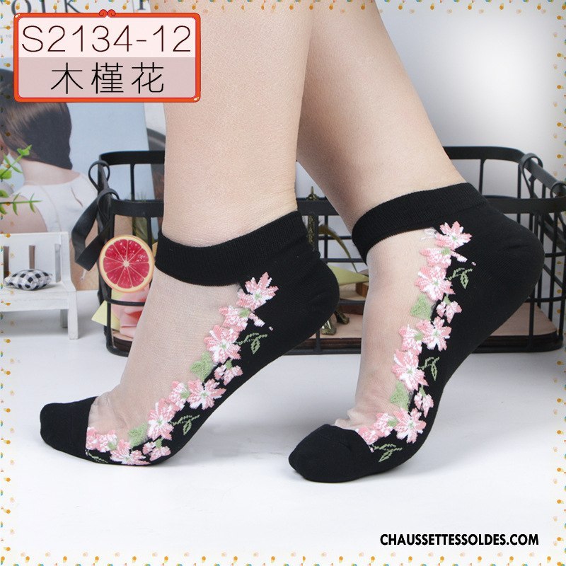 Bas Bas De Soie Femme Cristal Chaussette Middle Waisted Matelassé Vente Chaude Le Nouveau Noir