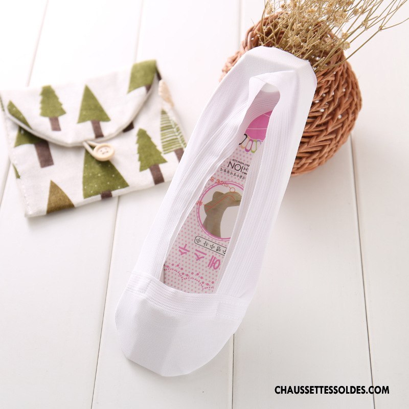 Bas Bas De Soie Femme Dame Silicone Chaussette Basse Coupée Soie De Glace Mode Été Rose Clair