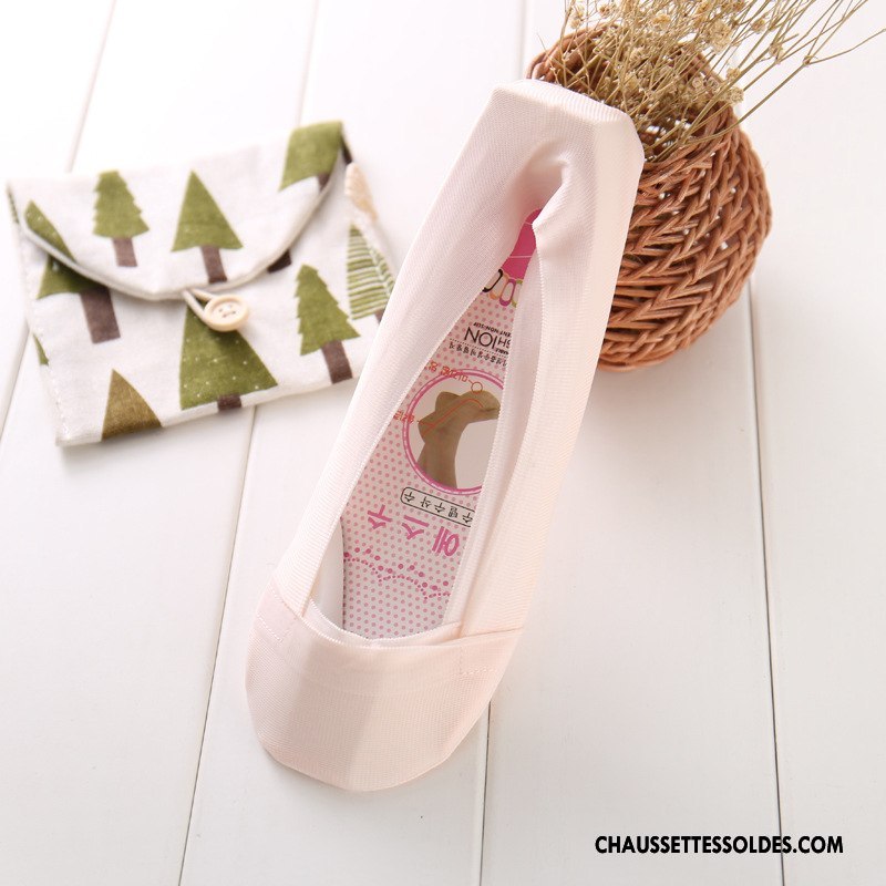 Bas Bas De Soie Femme Dame Silicone Chaussette Basse Coupée Soie De Glace Mode Été Rose Clair