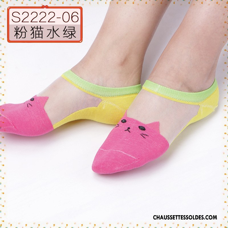 Bas Bas De Soie Femme Dessin Animé Chaussette De Noël Chaussette Courte Matelassé Cristal Printemps Jaune