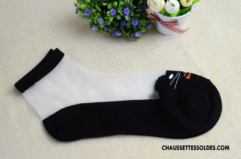 Bas Bas De Soie Femme Fleurs Chaussette Transparent Chaussette De Noël Cristal Matelassé Rose